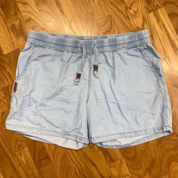 Alife and Kickin Pants 'Jane' Light Denim Blue Jean Shorts Size Large - Picture 2 of 16
